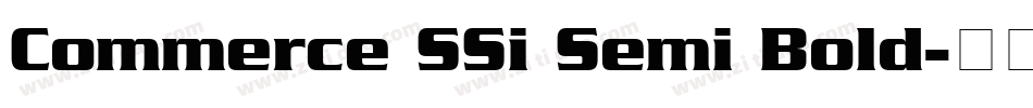 Commerce SSi Semi Bold字体转换